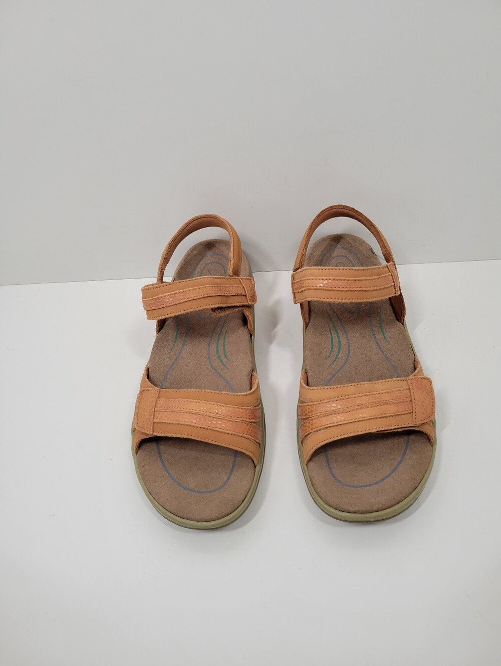 Orthofeet Paloma Orthotic Camel Brown Tan Leather Adjustable Sandals Women 9.5W - Picture 3 of 6